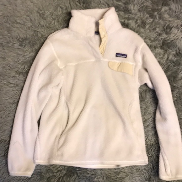 Womens Cream Patagonia Pullover 